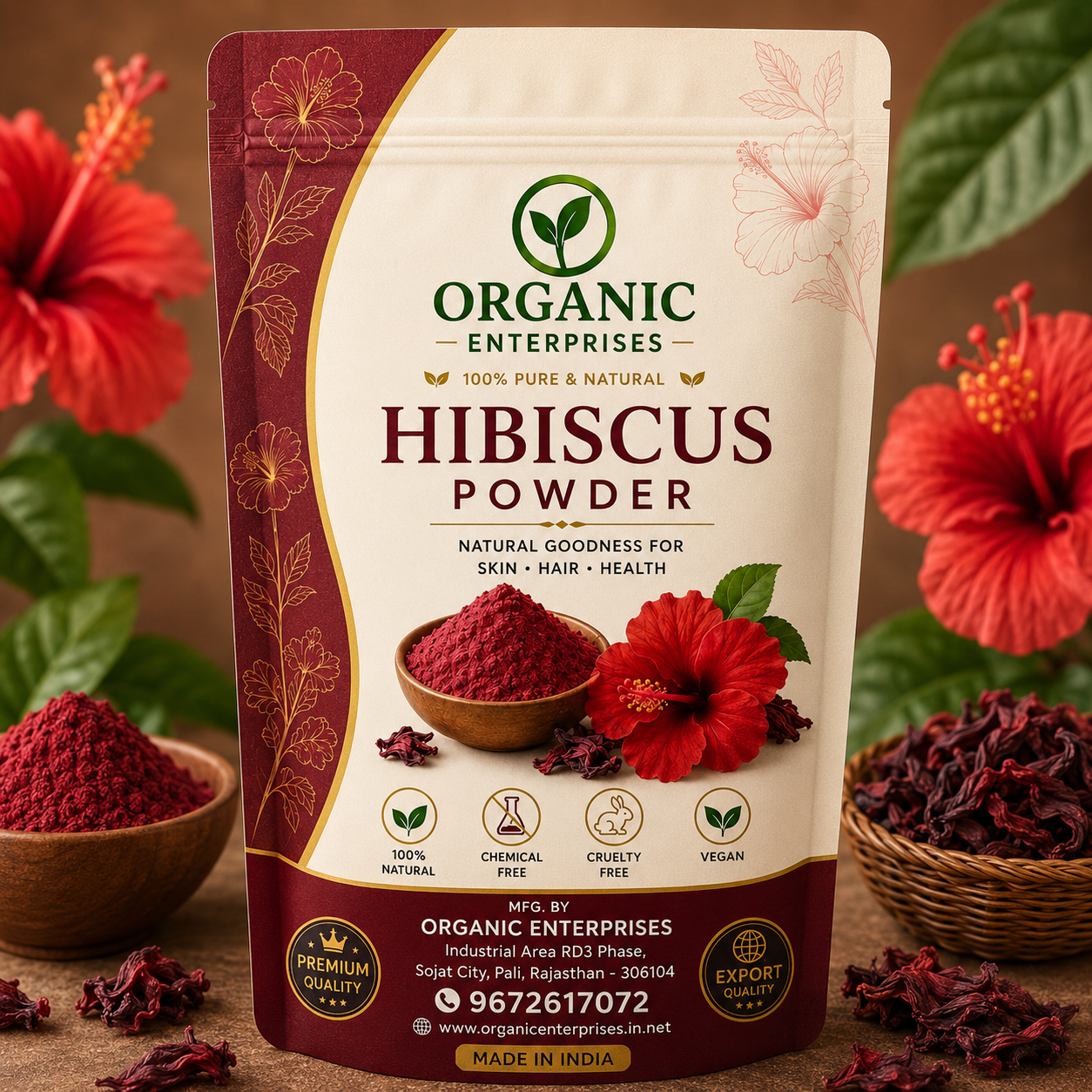 Premium Hibiscus Powder
